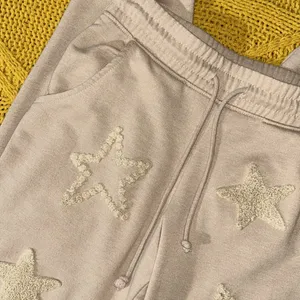 Olive + Oak Size S Beige Embellished Sweatpants thumbnail 2