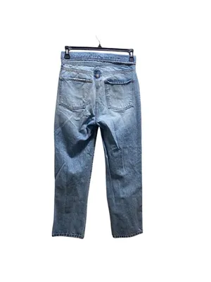 Revice Denim Fold Over Waist Baggy Denim Jeans Blue Size 28 Distressed Retro thumbnail 13