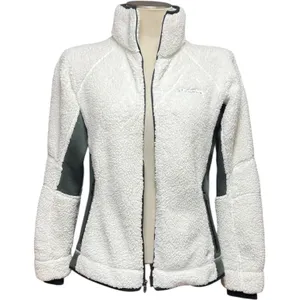 Columbia Sherpa Fleece Jacket Coat White Green Medium thumbnail 2