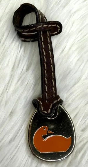 DOONEY & BOURKE Orange Duck Brown Bag Charm thumbnail 1