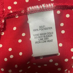 Lulu's Red Polka Dot Ruffle Crop‎ Top thumbnail 3