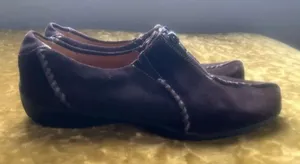 Natural Soul by Naturalizer Loafer Shoes Size 10M Suede Rigg Brown Slip-On Zip thumbnail 1