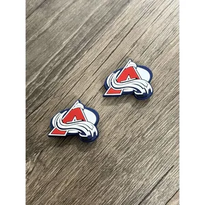 Colorado Avalanche Hockey Team Charm For Crocs Shoe Charms - 2 Pieces thumbnail 1