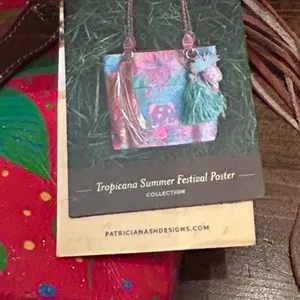 Patricia Nash Rena‎ Tote Tropicana Summer Festival Bag Purse Bohemian Artistic thumbnail 4