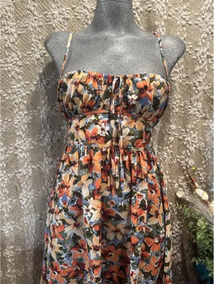 SHEIN VCAY Sexy Floral Print Spaghetti Strap Dress - Size L thumbnail 2