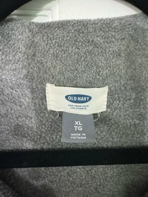 Old Navy Heather Grey Zip-Up Jacket XL thumbnail 2