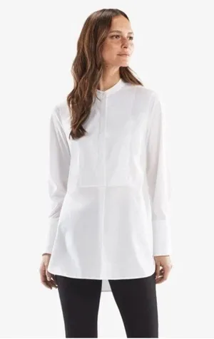 MM Lafleur Nichols Button Up Light Grey Button Top Women’s Size XS thumbnail 2