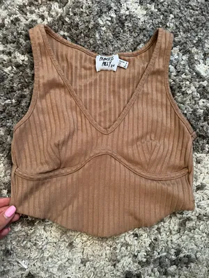 Princess Polly Brown Tank Top thumbnail 1