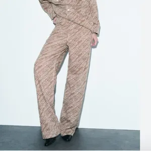 NWOT ZARA LIMITED EDITION ANIMAL PRINTED BLOGGERS FAVE PANTS Wide Leg Baggy thumbnail 3