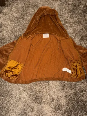 Corduroy Hooded Zip Jacket Size Medium thumbnail 5