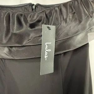 NWT Lulus Brilliantly Bold Strapless‎ Mermaid Maxi Dress in Black Size XS thumbnail 9