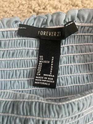 forever21 blue tube top thumbnail 3