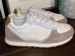 J. Crew Women's Suede Trainer Walking Sneakers Size 8 thumbnail 1