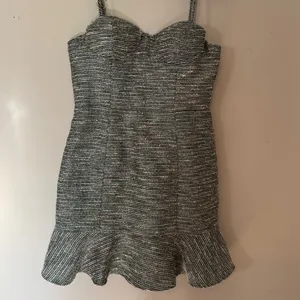 Lovers + Friends Tweed Mini Dress in Black and White thumbnail 3
