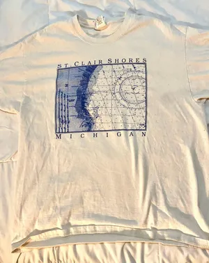 Vintage t Shirt White Size L thumbnail 2