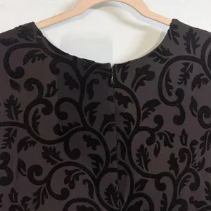 Adrianna Papell Size-22W Black Dress Glitter Velvet Faux‎ Wrap Cocktail thumbnail 7