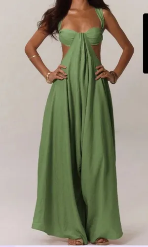 Green SHEIN Boho Jumpsuit thumbnail 1