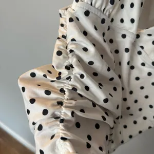 SHEIN Polka Dot Ruched Plunge Top  thumbnail 3