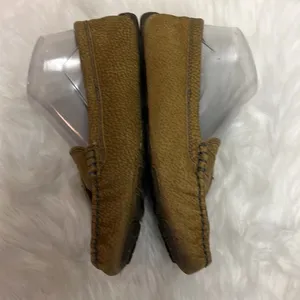 Ugg Australia Beige Fur‎ Lined Logo Buckle Loafer Size 7 A1 thumbnail 4