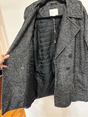 NEW Target A New Day Women’s Herringbone Oversized Peacoat - Size S thumbnail 8