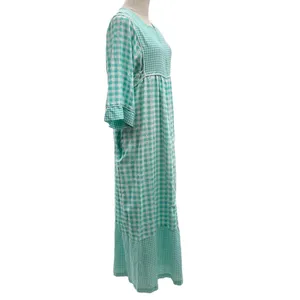 Leisure Life Vintage Gingham Lounge House Dress XL thumbnail 8
