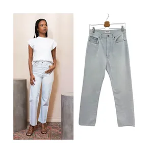 AGOLDE 90's Pinch Waist High Rise Straight Jeans Haze Light Wash Size 28 thumbnail 2