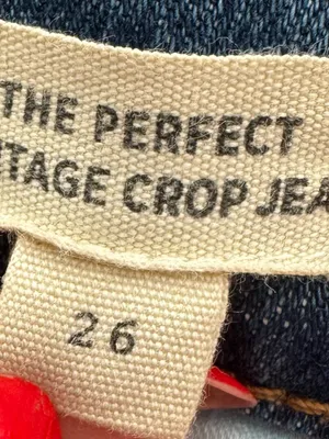 Madewell The Perfect Vintage Crop High-Waist Straight Jeans in Medium Blue, 26 thumbnail 5