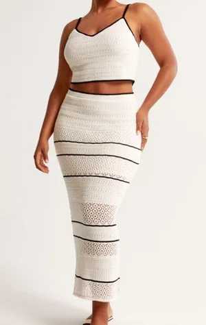 Abercrombie Crochet-Style Bra and Skirt thumbnail 3