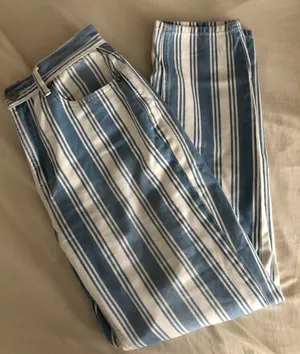 American Eagle striped jeans thumbnail 1