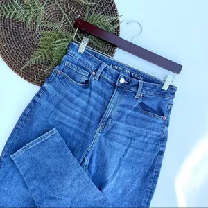 Jeans Mom Denim Stretch Blue 5 Pocket Size 8 American Eagle Women’s thumbnail 2