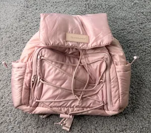 Blogilates Mini Backpack Pink NWOT Pillow Soft Bungee 7 Pocket Target thumbnail 1