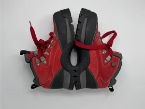 Candie’s Vintage Women’s Size 8.5 Red Leather Hiking Boots Chunky Lug Sole Y2K thumbnail 7