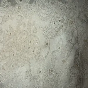 Beautiful Oleg Cassini Strapless Brocade Wedding Gown thumbnail 9