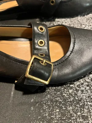 Womens sz 8.5 Vionic Elena Black Pointed Toe Slingback Mary Jane Flats thumbnail 6