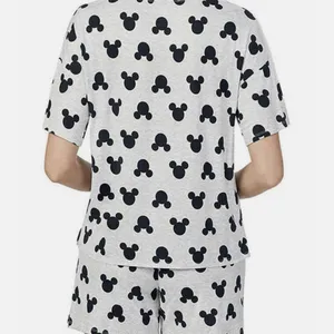 Disney short pajama set Black Mickey Design SZ:XL thumbnail 2