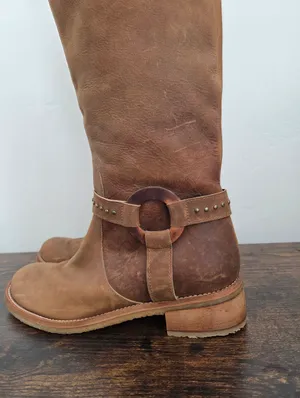 NEW Giorgia Galassi Tall Riding Boots Harness Leather Boho Equestrian Hippie 12 thumbnail 3