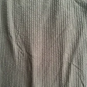 Madewell Faded Black Textured Button-Shoulder Tee M thumbnail 8