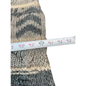 Gottardi Collection Made In Italy Boho Knit Open Front Cardigan Alpaca Wool L thumbnail 9