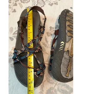 Skechers Reggae Loopy Strappy Trail Hiking Sandals Brown Floral Women's Size 10 thumbnail 6