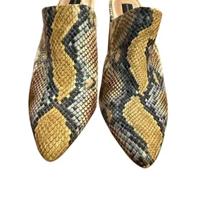 Steven by Steve Madden Nox Snake Python Chunky Block Heeled Mules Sz 8 Womens Fa thumbnail 13