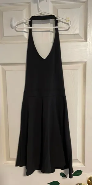 Abercrombie Mini Halter Dress Summer Black XS thumbnail 1