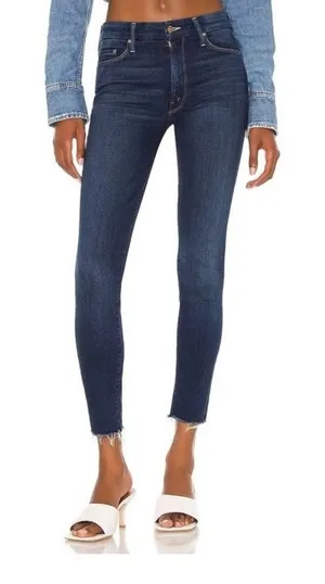 MOTHER The Looker Ankle Fray Jeans Hot Springs Size 25 thumbnail 1
