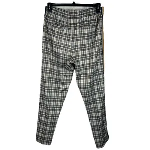 Urban Outfitters Medium Pants Plaid Pull-On Stretch Zip Pockets Hi-Rise Creased thumbnail 4