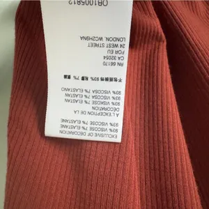 Free People Shimmy Shake Top Oversized Rust Long Sleeve Blouse scalloped hem EUC thumbnail 11