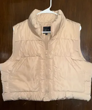 Boutique Tan Puffer Vest thumbnail 1