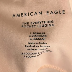 American Eagle Women's‎ L The Everything Pocket Legging Pink Athleisure Lounge thumbnail 4