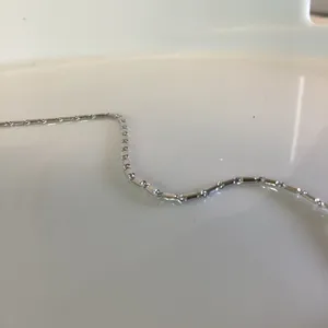 Double Heart Crystal Rhodium Plated Necklace with Crystals thumbnail 6