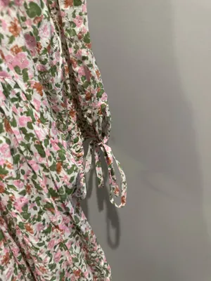 Hayden Floral Puff Sleeve Square Neck Babydoll Dress thumbnail 7