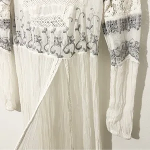 FREE PEOPLE Sweet Sunny Days Tunic White Lace Sheer Size XS thumbnail 6