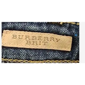 Burberry Brit Islington Bootcut Jeans Womens 27 Dark Wash Stretch Designer Denim thumbnail 3